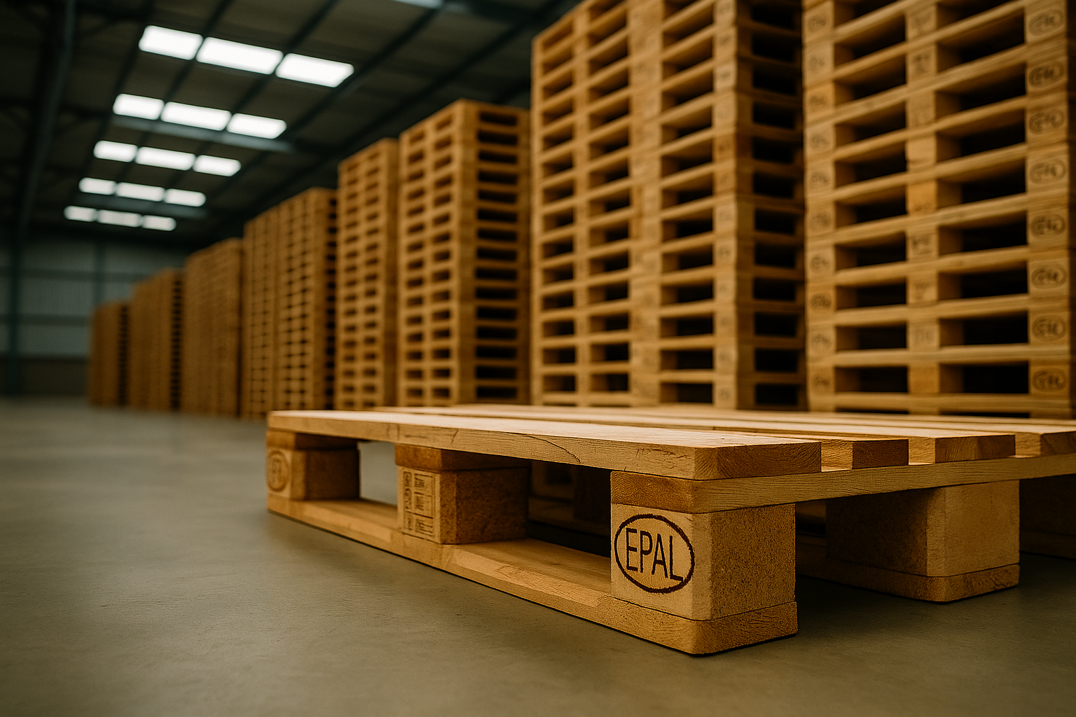 Pallet EPAL in capannone